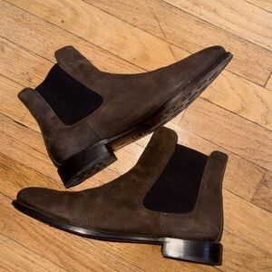 Thursday Boot Company - Cavalier Dark Brown Suede Chelsea Boots